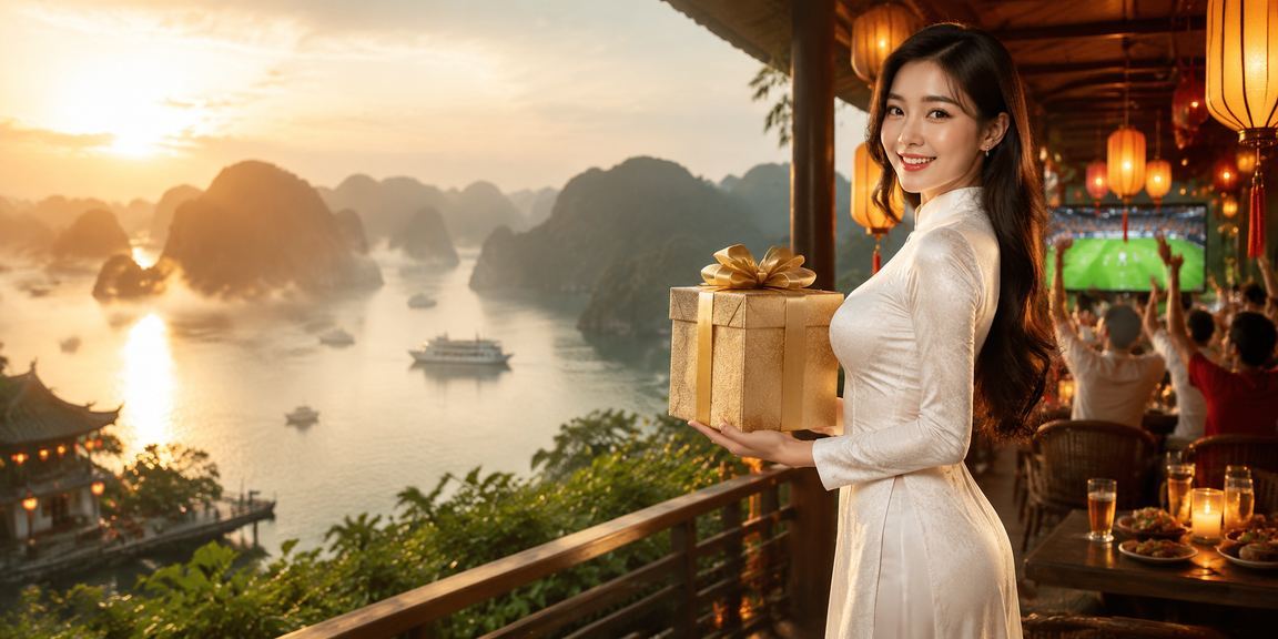 Thành viên VIP nhận thưởng nạp tiền đặc biệt tại Hội An trong trang phục áo dài truyền thống