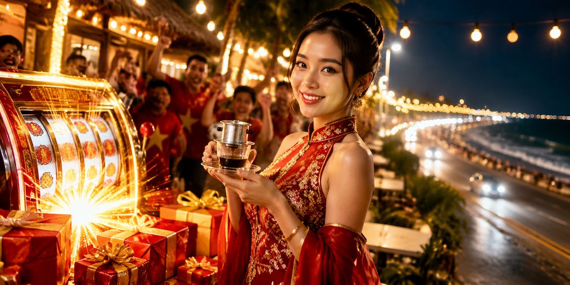 Người dùng thưởng thức cà phê tại Phan Thiết trong khi xem thông tin thể thao trên xs3dai